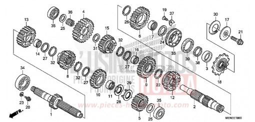 BOITE DE VITESSES CRF450RG de 2016